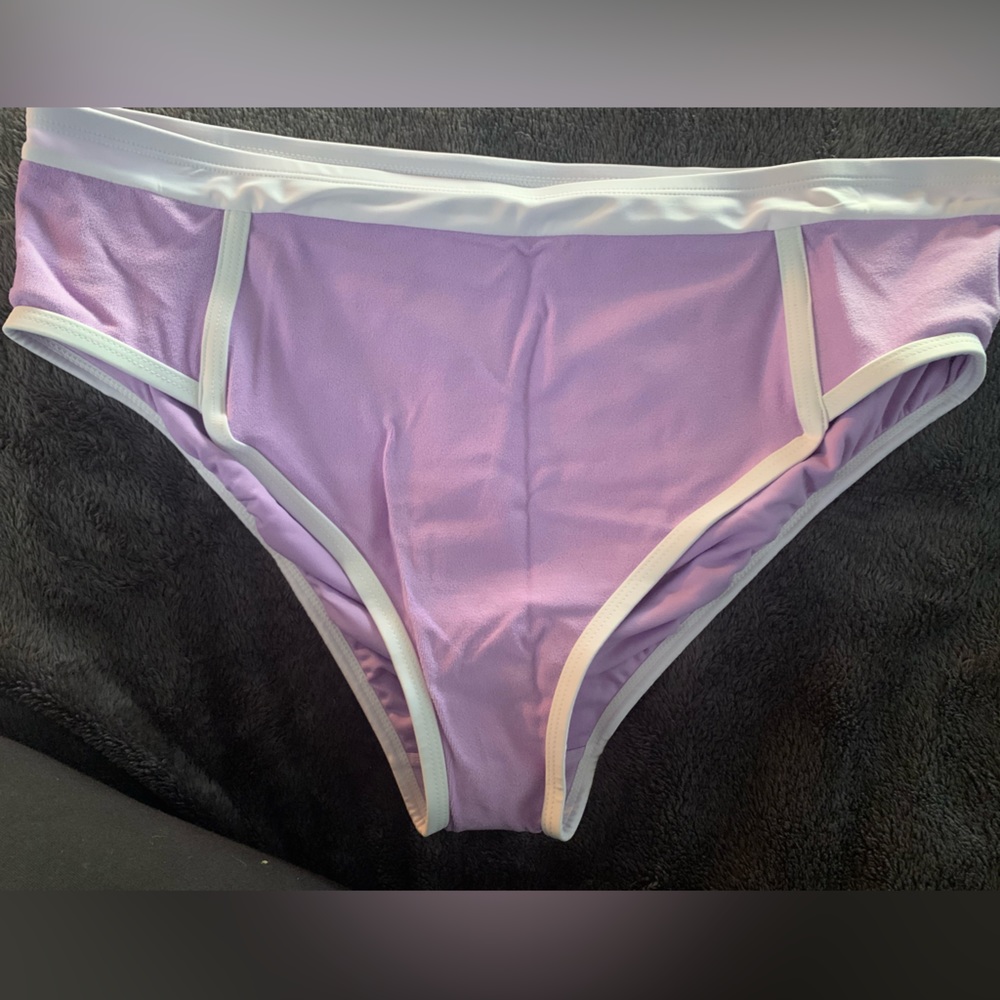 NWT Kona Sol Sz 1X (16W-18W) Purple Swim Bottoms
